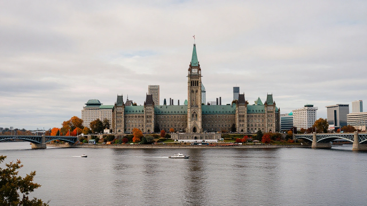 Ottawa skyline across the river, home to the city's land-based casinos