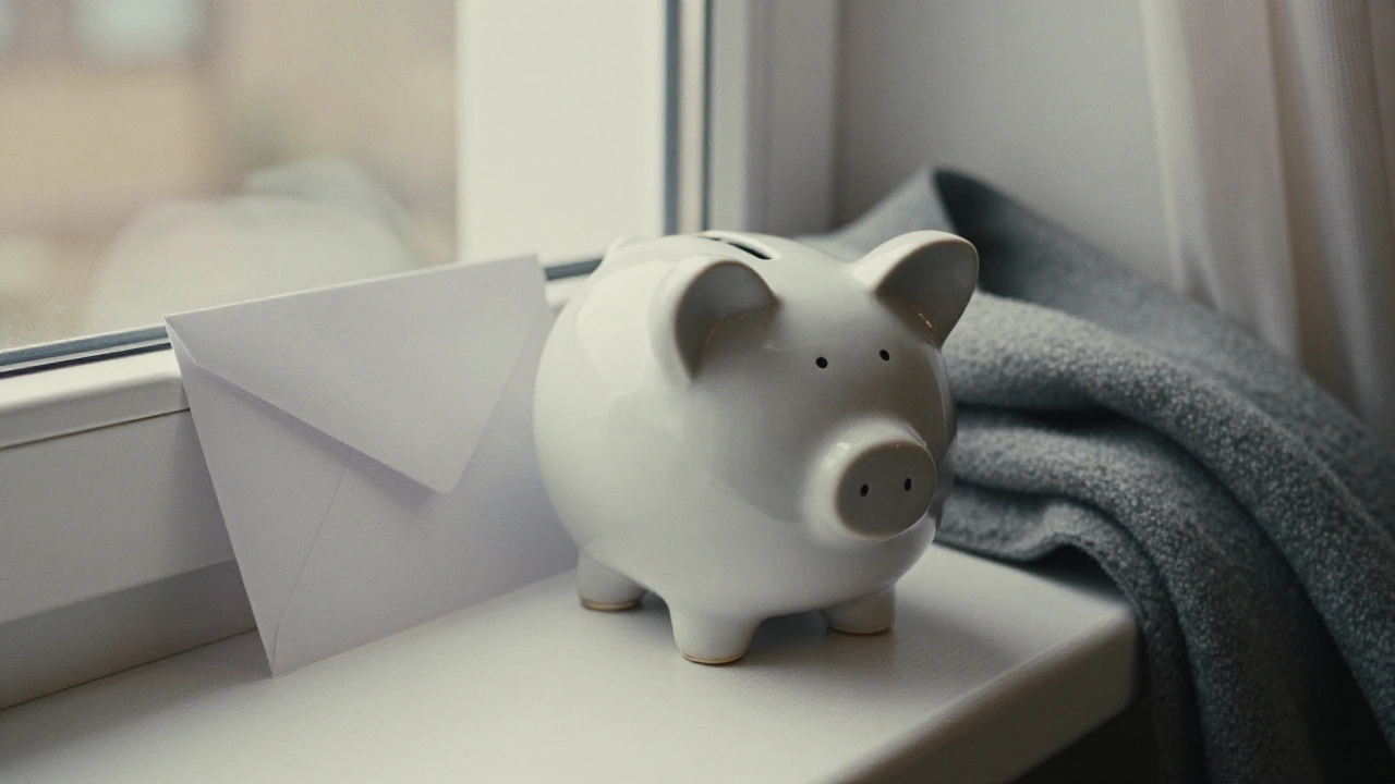 Ceramic piggy bank on a windowsill for casino welcome bonus deposits