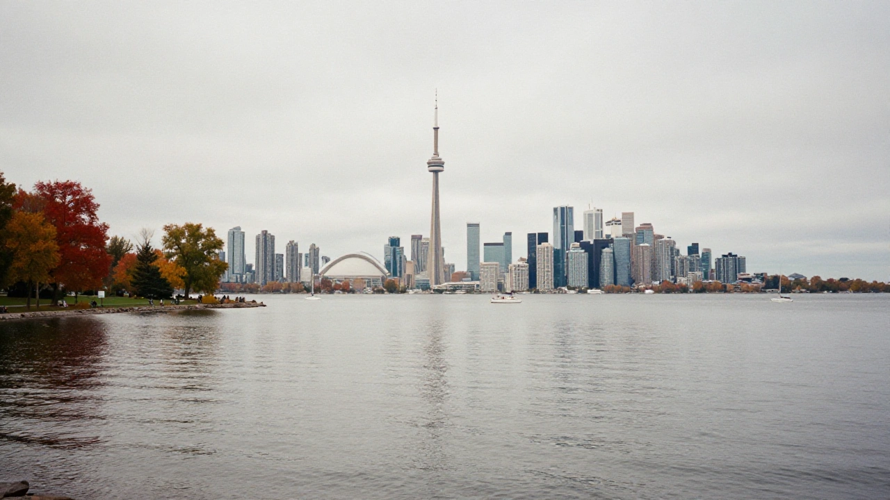 Toronto skyline across Lake Ontario, symbolising Ontario's regulated online gambling landscape
